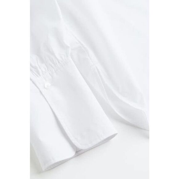 H&M EUC Oversized Button Down Shirt Dress White Size S - Picture 5 of 10